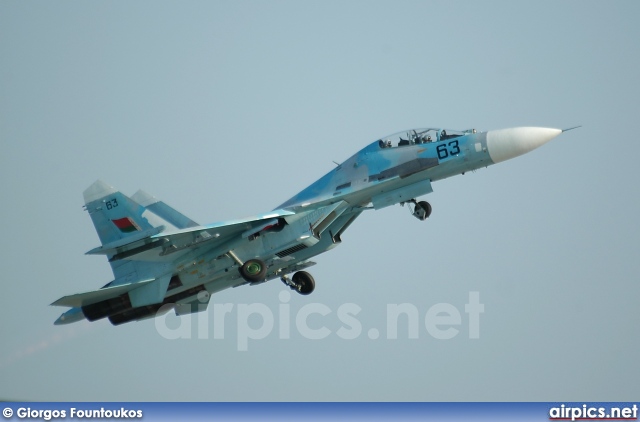 63, Sukhoi Su-27-UB, Belarusian Air Force