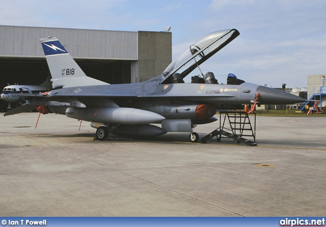 81-0818, Lockheed F-16-B CF Fighting Falcon, United States Air Force