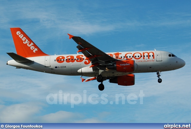 G-EZAA, Airbus A319-100, easyJet