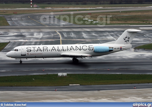 OE-LVG, Fokker F100, Austrian Arrows (Tyrolean Airways)