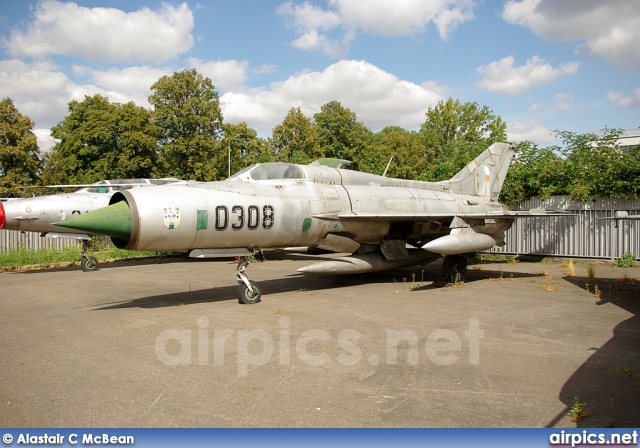 0308, Mikoyan-Gurevich MiG-21-PF, Czech Air Force