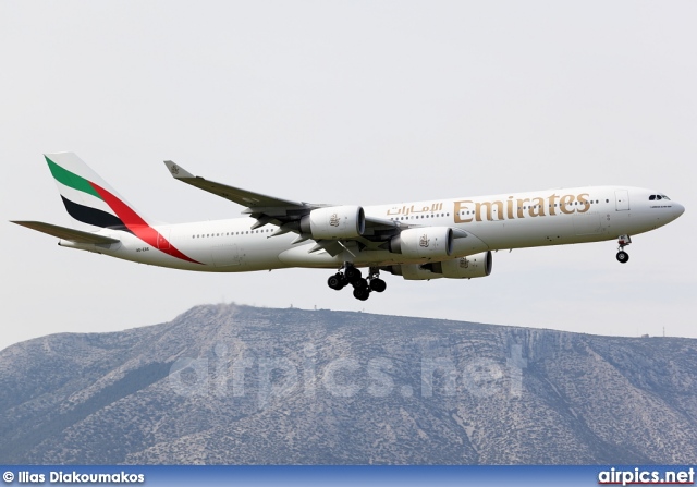 A6-ERE, Airbus A340-500, Emirates