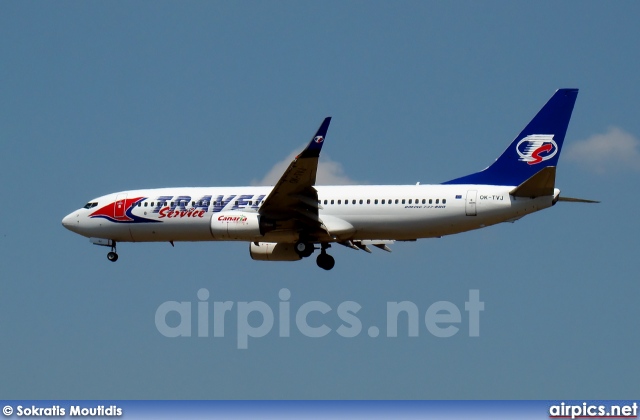 OK-TVJ, Boeing 737-800, Travel Service (Czech Republic)