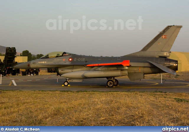 E-018, Lockheed F-16-AM Fighting Falcon, Royal Danish Air Force