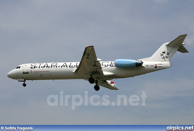 OE-LVG, Fokker F100, Austrian Arrows (Tyrolean Airways)