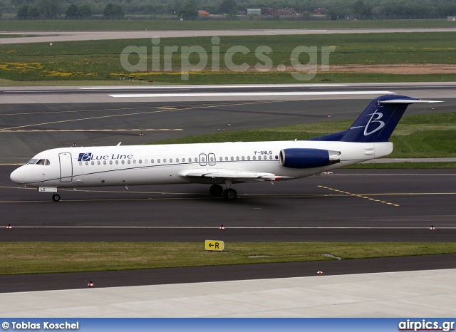 F-GNLG, Fokker F100, Blue Line