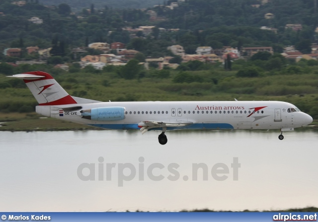 OE-LVE, Fokker F100, Austrian Arrows (Tyrolean Airways)