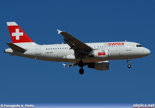 HB-IPY, Airbus A319-100, Swiss International Air Lines