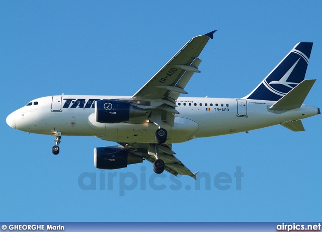 YR-ASD, Airbus A318-100, Tarom