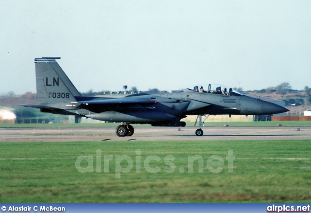 91-0308, Boeing (McDonnell Douglas) F-15-E Strike Eagle, United States Air Force
