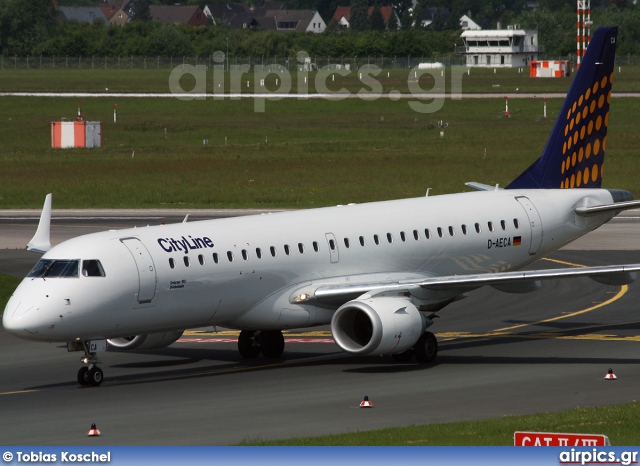 D-AECA, Embraer ERJ 190-100LR (Embraer 190), Lufthansa CityLine