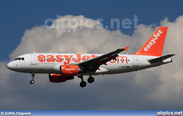 G-EZPG, Airbus A319-100, easyJet