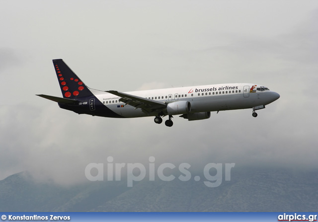 OO-VBR, Boeing 737-400, Brussels Airlines