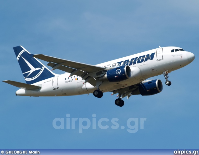 YR-ASD, Airbus A318-100, Tarom