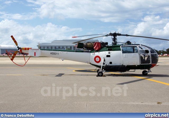AS9211, Aerospatiale SA-316-B Alouette III, Malta Air Force