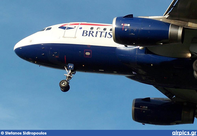 G-EUPZ, Airbus A319-100, British Airways