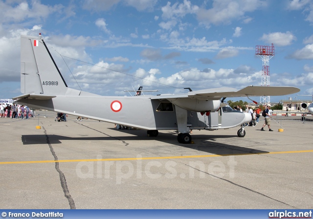 AS9819, Britten-Norman BN-2-B Islander II, Malta Air Force