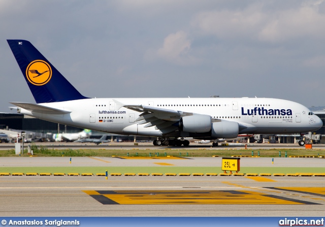 D-AIMC, Airbus A380-800, Lufthansa