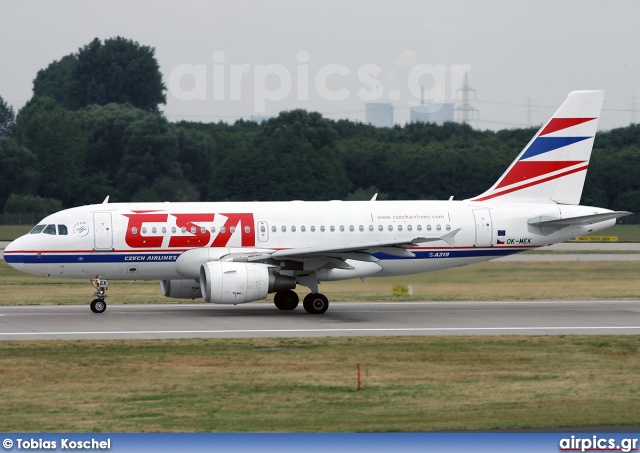 OK-MEK, Airbus A319-100, CSA Czech Airlines