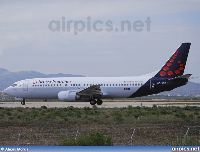 OO-VEK, Boeing 737-400, Brussels Airlines