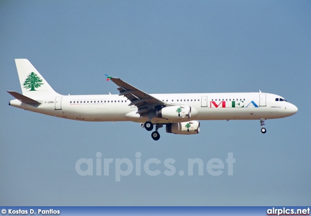 F-ORMG, Airbus A321-200, Middle East Airlines (MEA)