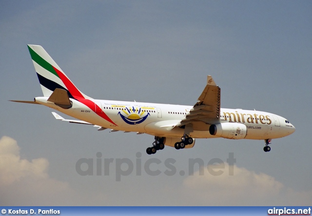 A6-EKU, Airbus A330-200, Emirates