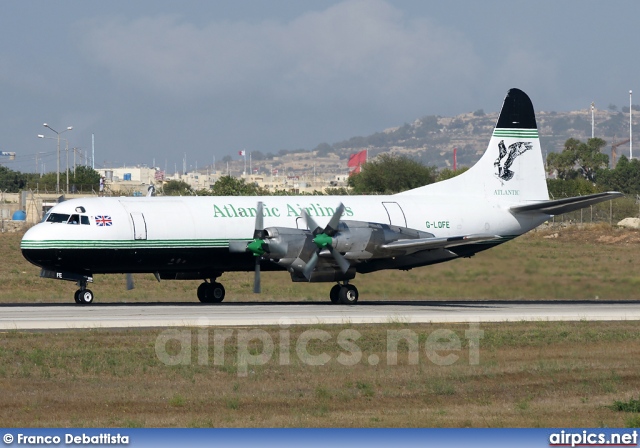 G-LOFE, Lockheed L-188-C(F) Electra, Atlantic Airlines (UK)