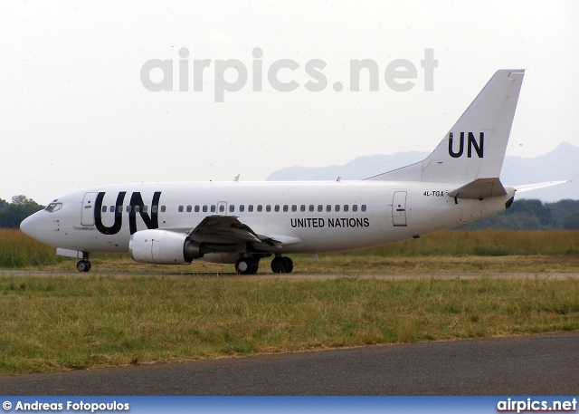 4L-TGA, Boeing 737-500, United Nations