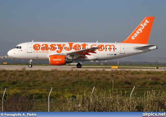 G-EZDF, Airbus A319-100, easyJet