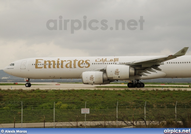 A6-ERG, Airbus A340-500, Emirates