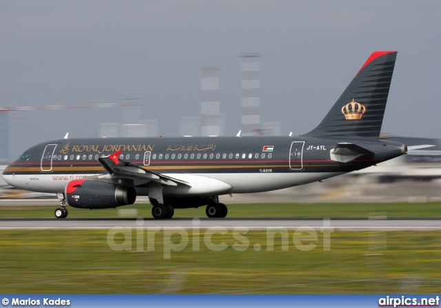 JY-AYL, Airbus A319-100, Royal Jordanian