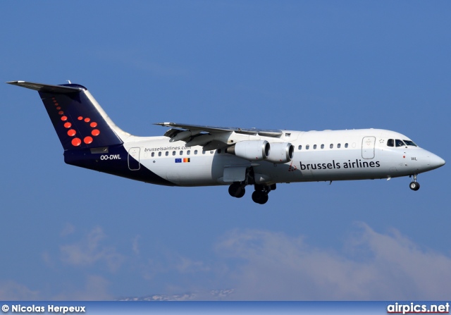 OO-DWL, British Aerospace Avro RJ100, Brussels Airlines