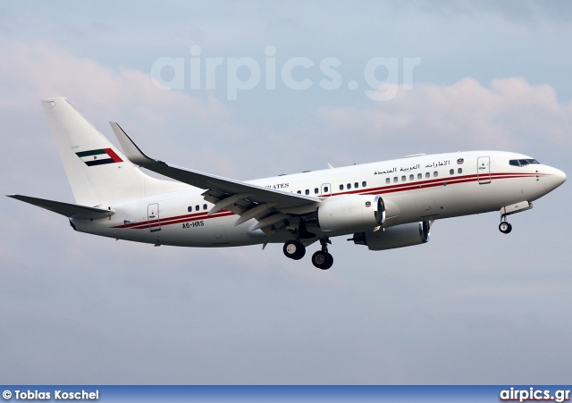 A6-HRS, Boeing 737-700/BBJ, Dubai Air Wing - Royal Flight