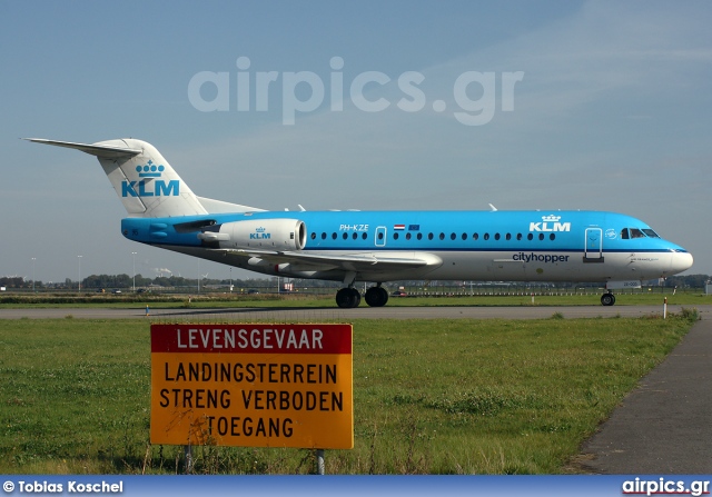 PH-KZE, Fokker 70, KLM Cityhopper