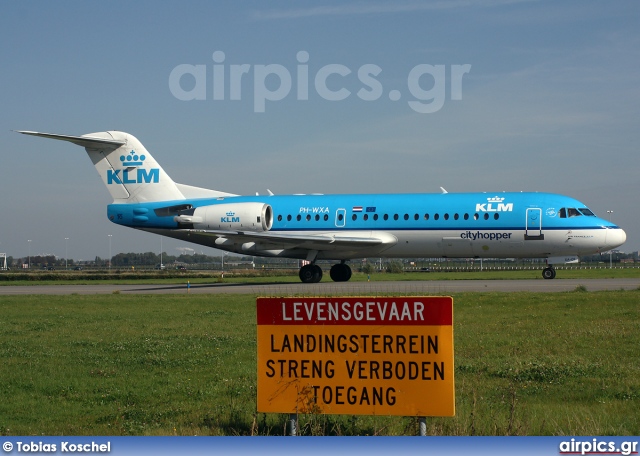 PH-WXA, Fokker 70, KLM Cityhopper