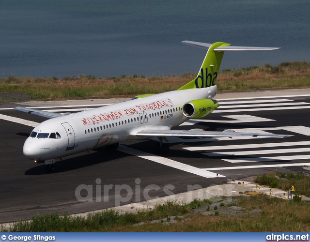 D-AGPO, Fokker F100, dba (Deutsche BA)