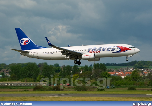 OK-TVF, Boeing 737-800, Travel Service (Czech Republic)