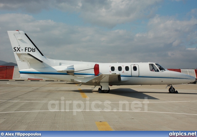 SX-FDB, Cessna 550-Citation II, Private