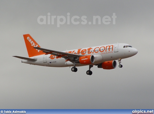 G-EZAK, Airbus A319-100, easyJet