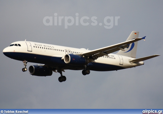 D-ANNF, Airbus A320-200, Blue Wings