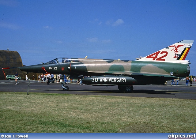 BR22, Dassault Mirage 5-VR, Belgian Air Force