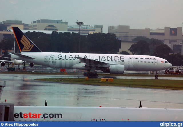 9V-SRE, Boeing 777-200ER, Singapore Airlines