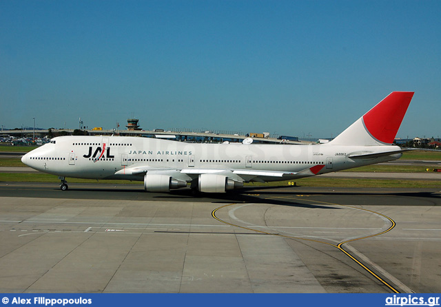 JA8912, Boeing 747-400, Japan Airlines