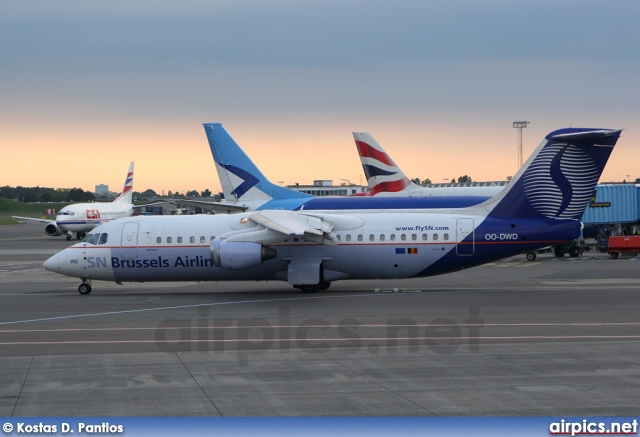 OO-DWD, British Aerospace Avro RJ100, SN Brussels Airline