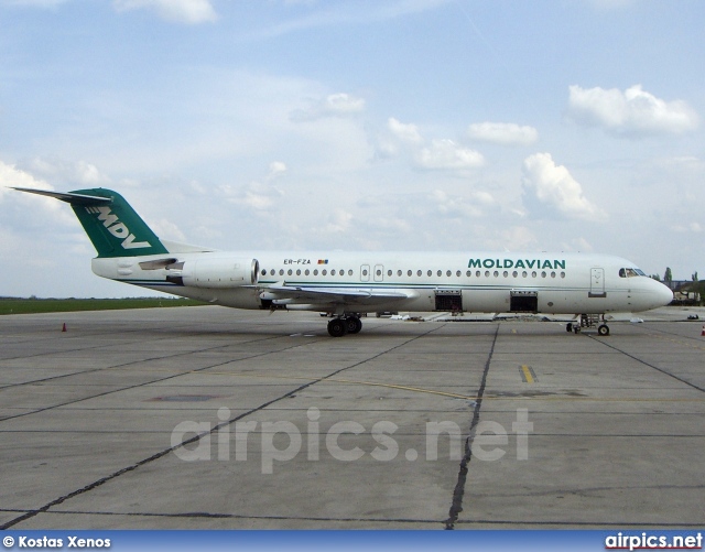 ER-FZA, Fokker F100, Moldavian Airlines