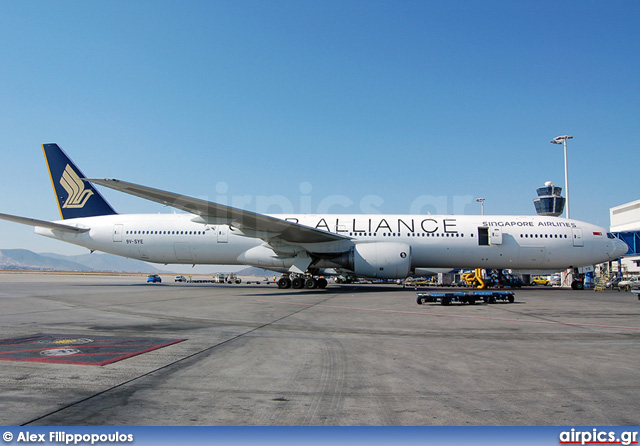 9V-SYE, Boeing 777-300, Singapore Airlines