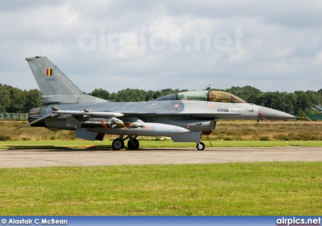 FB15, Lockheed F-16-BM Fighting Falcon, Belgian Air Force