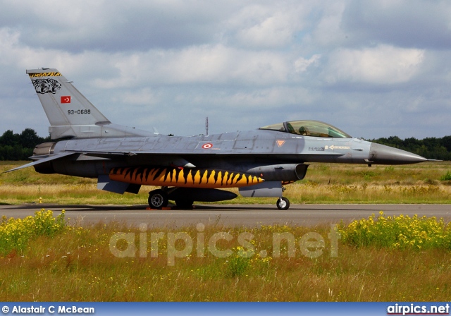 93-0688, Lockheed F-16-C Fighting Falcon, Turkish Air Force