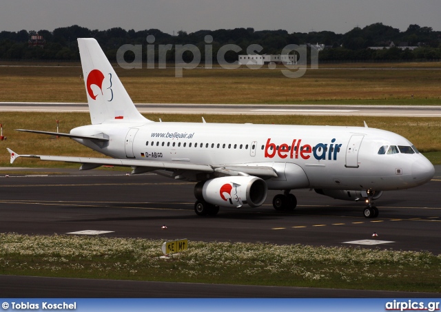 D-ABGD, Airbus A319-100, Belle Air