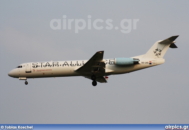 OE-LVG, Fokker F100, Austrian Arrows (Tyrolean Airways)